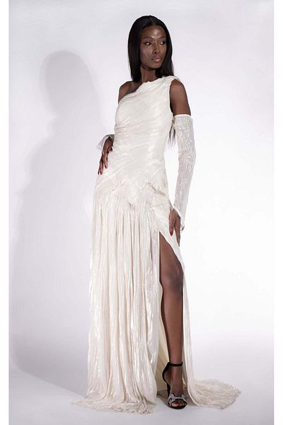 BOGAS Women's Long Cream Penye Dress