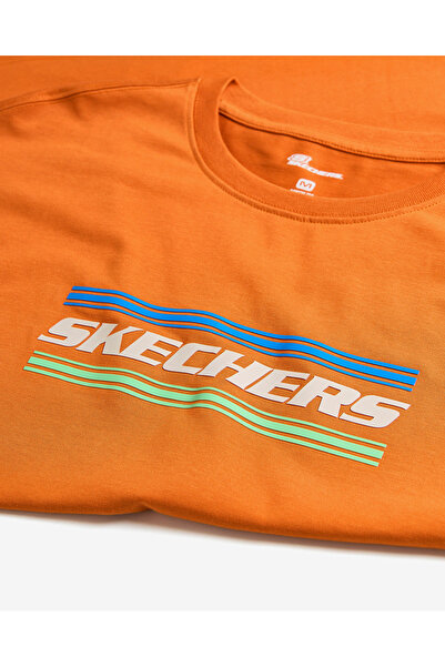 SKECHERS M Heavyweight Graphic Tee T-Shirt Erkek Darkorange Tshirt S2510154-836