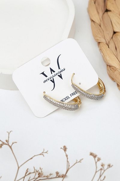 Jack Ferrero Luxury Steel/Not Darkening /Women's Earrings