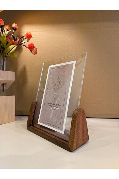 NO ON ATÖLYE Solid Handmade Plexiglass Photo Picture Frame (Ireko Tree) the Frame Comes Empty.