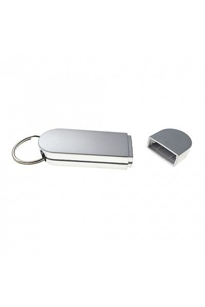 OEM Carcasa USB-02 , pentru memorie USB, cu capac si inel, din plastic,gri