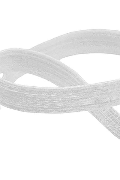 hapshoe White 20 mm 5 Mt Durable Hard Flat Elastic Strip Rubber
