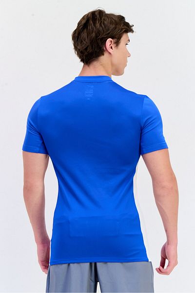 Nike Men Slim Fit Short Sleeve Training Jersey, Blue