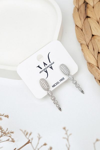 Jack Ferrero Luxury Steel/Not Darkening /Women's Earrings