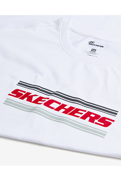 SKECHERS M Heavyweight Graphic Tee T-Shirt Erkek Beyaz Tshirt S2510154-100