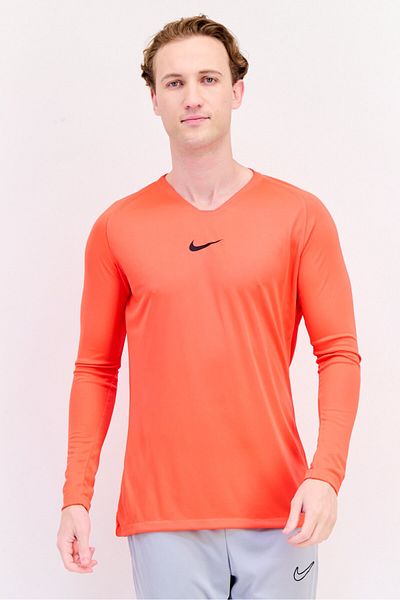 Nike Men Slim Fit Long Sleeve Football Jersey, Bright Red