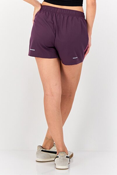 Asics Women Sportswear Fit Drawstring Running Shorts, Deep Plum