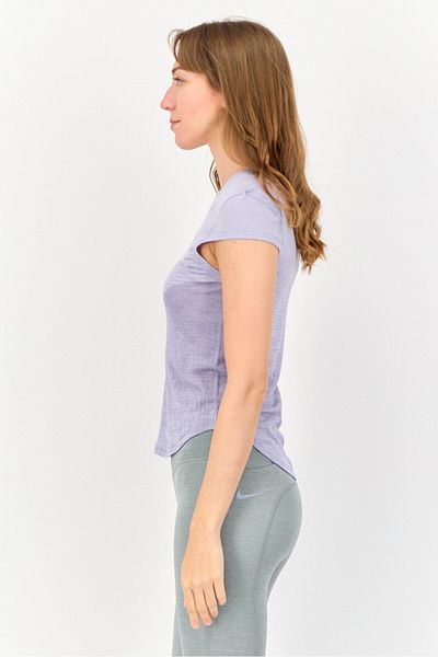 Nike Women Dri-Fit Short Sleeve Running T-Shirt, Levander