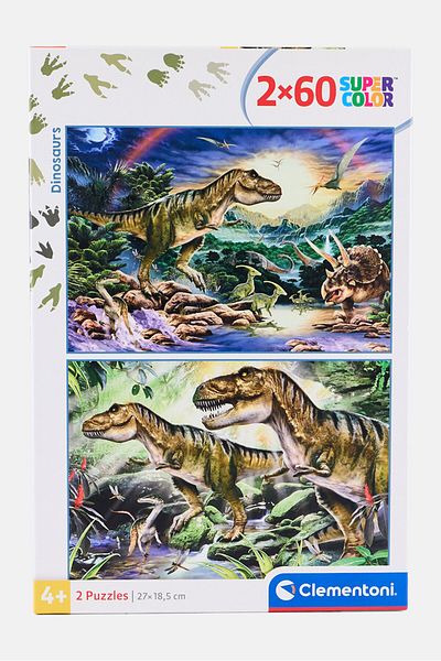 CLEMENTONI 2 in 1 Dinosaurs Puzzle