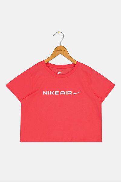 Nike Kids Girl Sportswear Fit Short Sleeve Outdoor T-Shirt, Pink