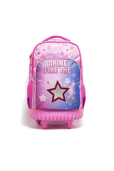 R&B Pink Girls Trolley Bag