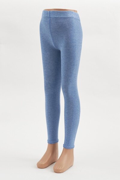 Katia&Bony Παιδικό βαμβακερό καλσόν Blue Melange