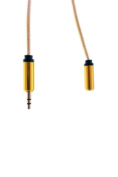 OEM Cablu Jack-Jack, T-M 100 cm, textil tip siret yellow - CJTMSY
