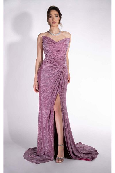 BOGAS Women's Long Pink Dress Taylor