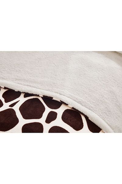 FIONNA.RO Cocolino Blanket With Fur - Giraffe Animal Print