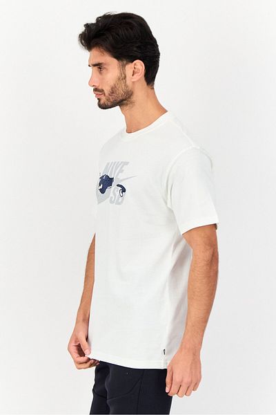 Nike Men Sportswear Fit Short Sleeves Outdoor T-Shirts, Off White