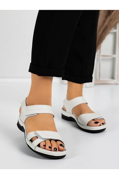 mei Women's Sandals with Low Sole 5Q22 White | Mei
