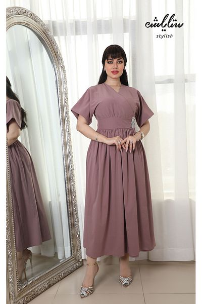 Stylishe Wrap dress with accessories
