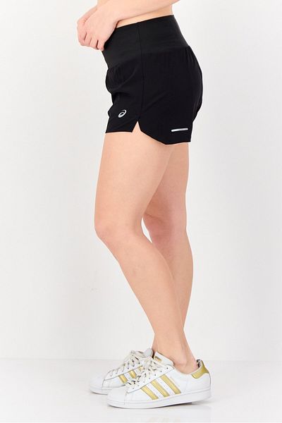 Asics Women Sportswear Fit Drawstring Running Shorts, Black