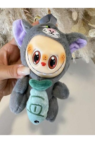 victiny Labubu Grey Cat 15 Cm