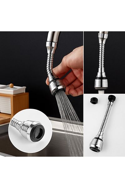 DESIPHON Turbo Flex Flexible Faucet Head 2 Stage Adjustment 360 °   Rotatable Water Saving Head