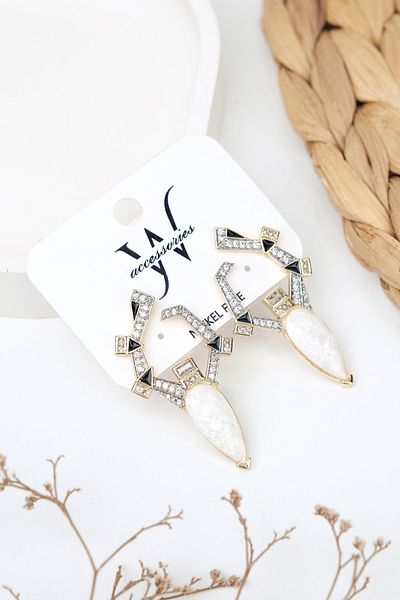 Jack Ferrero Luxury Steel/Not Darkening /Women's Earrings