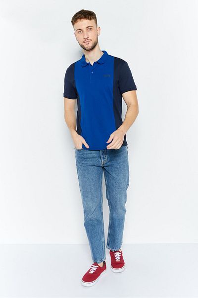 Levi's Men Regular Fit Short Sleeve Brand Logo Polo Shirts, Blue