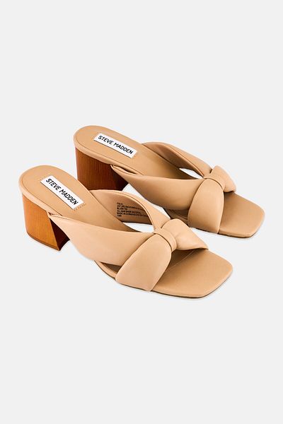 Steve Madden Women Italia Slip On Sandals, Beige