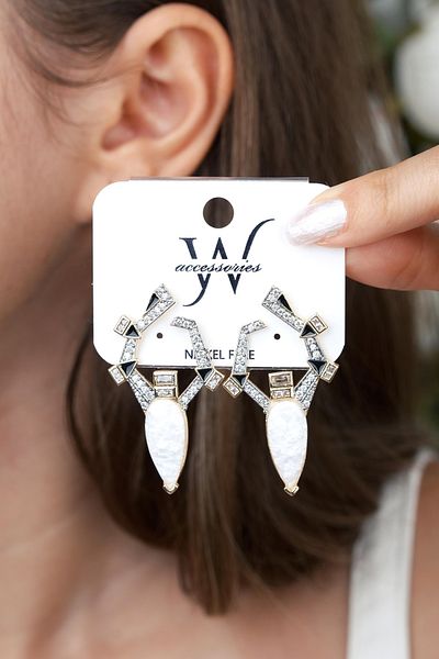 Jack Ferrero Luxury Steel/Not Darkening /Women's Earrings
