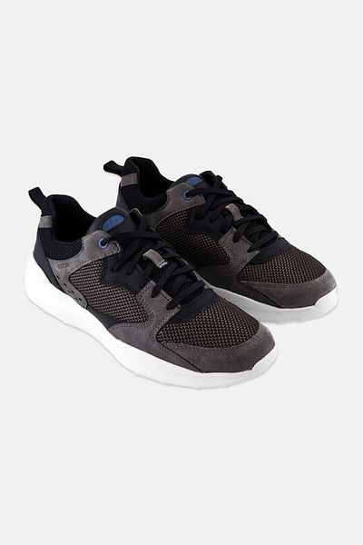Geox Men U Adacter A Lace Up Casual Shoes, Dark Grey