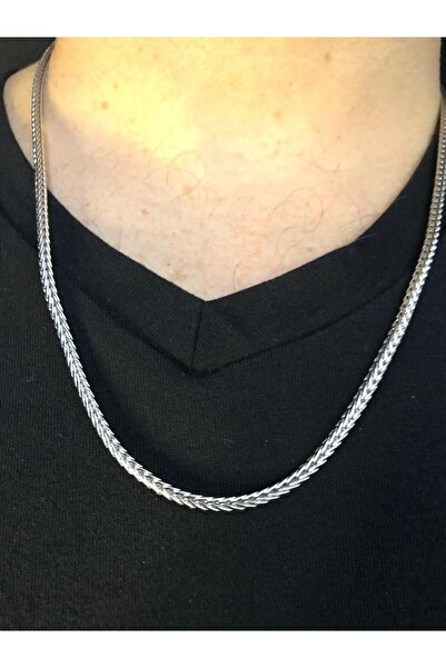 vogutima jewelery&silver by timuçin mavili للجنسين 2.5 ملم 60 سم ذيل ثعلب فول...