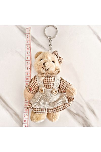 pegu baby collection سلسلة مفاتيح دب محشوة، إكسسوار للحقيبة، هدية