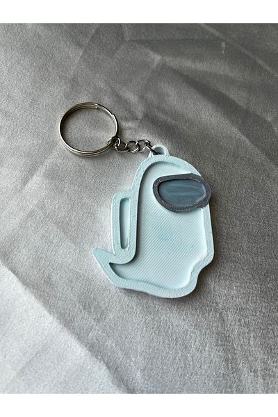 Gonulella Amongus among Us Keychain 3D among Us Figure Ghost