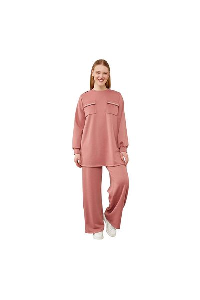 Levidor Orange Stone Detailed Sports Suit