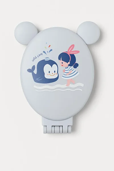 ela777 Foldable Mirrored Hair Comb with Ears