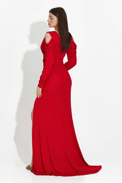 BOGAS Women's Long Red Dress Elsiana