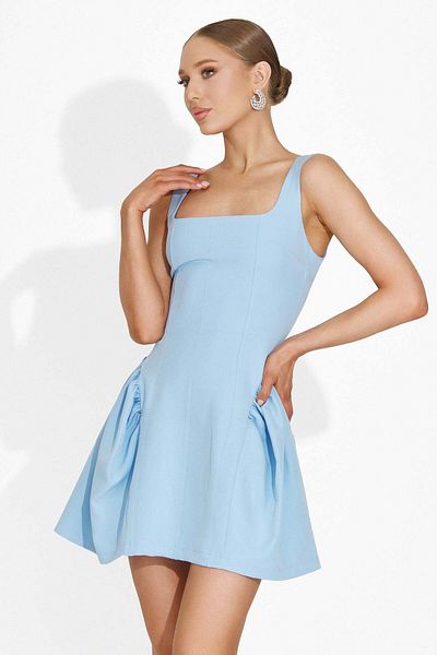 BOGAS Lucynda Women's Short Blue Dress