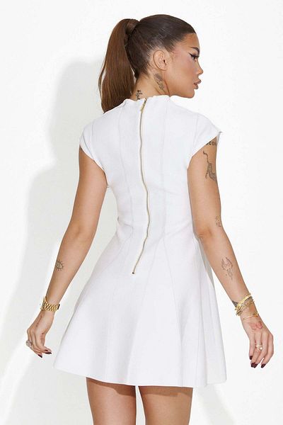 BOGAS Women's Short White Dress Liada