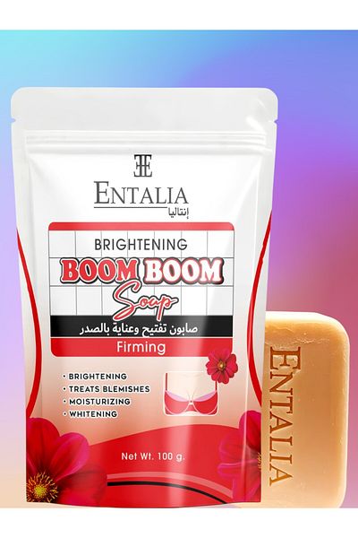 ENTALIA Two pieces of Thai rose soap for women to lighten and care for the chest, deeply lightens sensitive areas, 100 grams