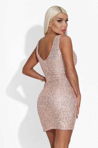 BOGAS Inchara Women's Short Gold Dress