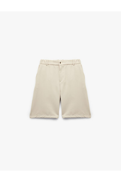 Koton Buttoned Bermuda Oversize Chino Shorts