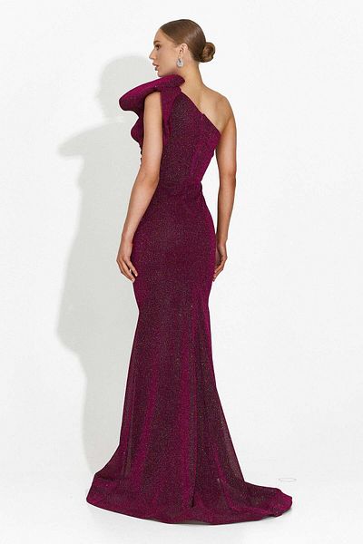 BOGAS Long Burgundy Women's Dress Maryjane