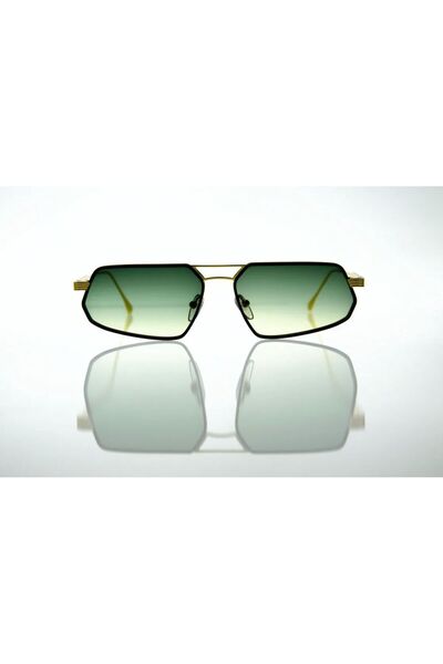 FRANCO VITAL Hepha Blk/Gld 58-15 145 Green Gradient Glass