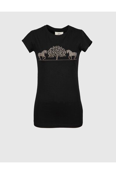 İLVİ Teknaf Black Women's Tshirt