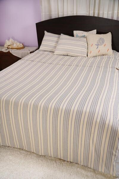 Defne&Apollon İpekçilik 100% Cotton Hand-Woven Duvet Cover Set Double 200 X 2...