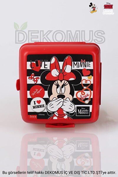 Minnie Mouse DEKOMUS İLE YENİ SEZON LİSANSLI MINNIE MOUSE 2 KATLI BESLENME KU...