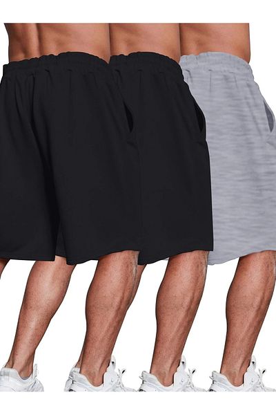 DAXİS Sportwear Company Ανδρικό χτενισμένο βαμβακερό σορτς 3 ΣΥΣΚΕΥΑΣΙΑΣ