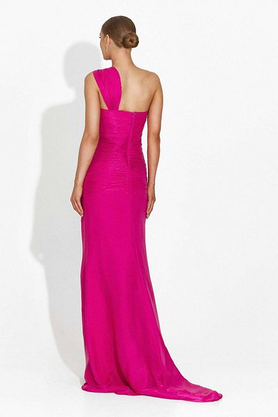 BOGAS Women's Long Fuchsia Dress Brandie