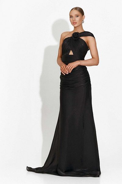 BOGAS Brandie Women's Long Black Dress