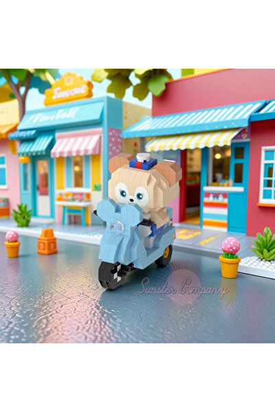 MEKANSM Disney Teddy Scooter–Sanrio Serisi Mavi-DIY 3D Yapboz Blok Seti |297 ...